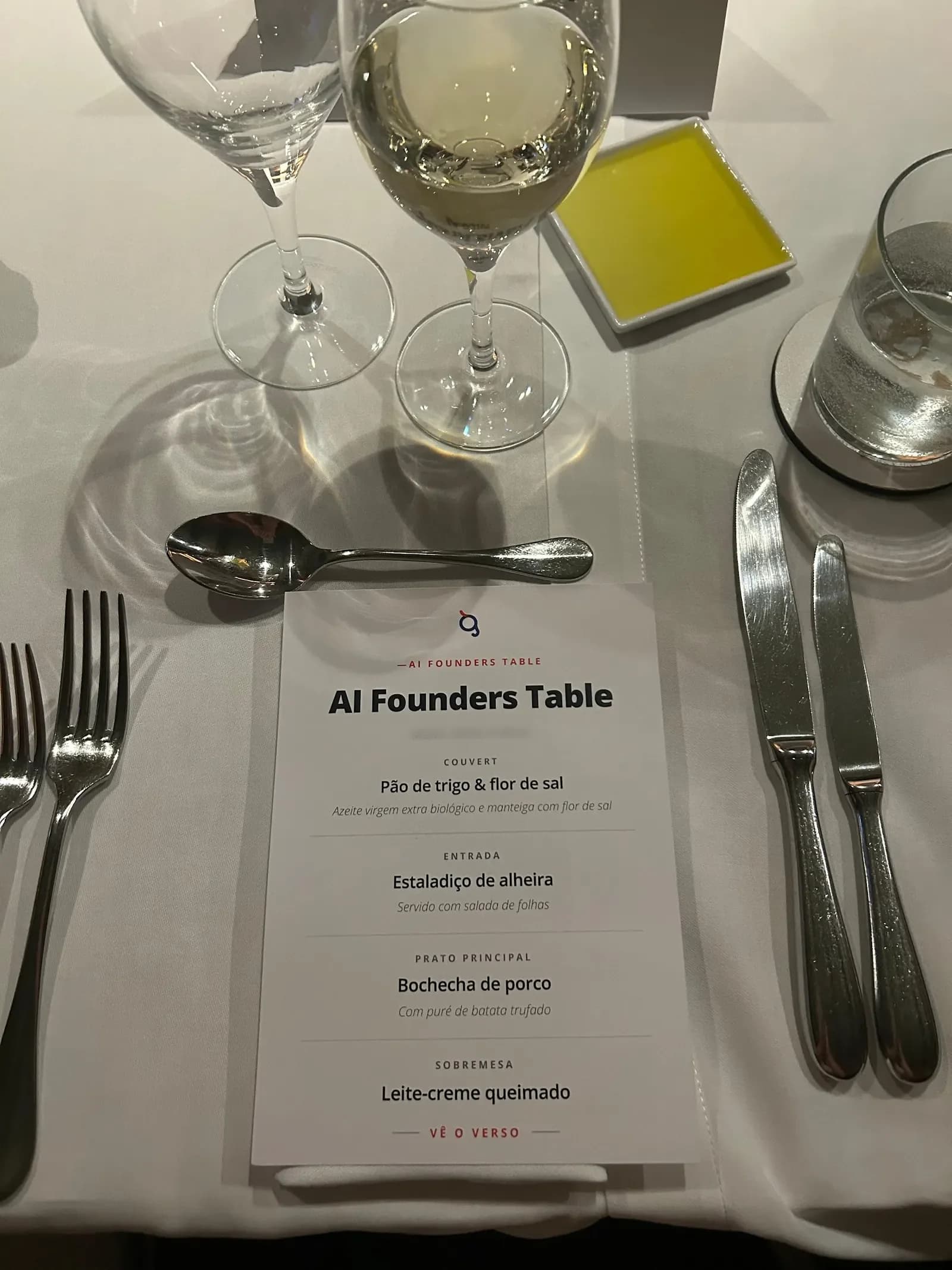 The menu of the manufacturing edition, on the table